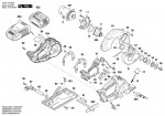 Bosch 3 601 FA4 000 Gkm 18 V-Li Circular Saw 18 V / Eu Spare Parts